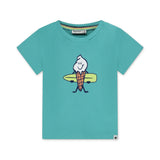 Babyface Baby Boy Ice Cream Surfer Graphic s/s T-Shirt ~ Turquoise