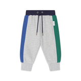 Huxbaby Color Block Hux Hoodie & Sweatpants Set ~ Grey Marle Multi