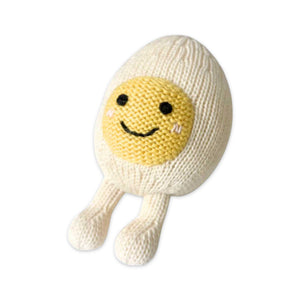 Estella Knit Baby Rattle ~ Egg