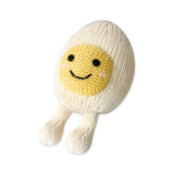 Estella Knit Baby Rattle ~ Egg