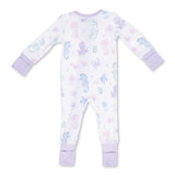 Angel Dear 2 Way Zipper Convertible Romper ~ Floral Sea Creatures
