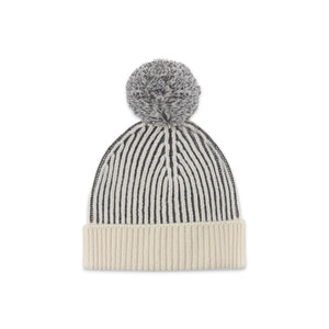 Quincy Mae Chunky Knit Beanie ~ Midnight Stripe