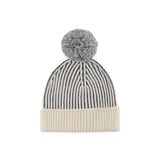 Quincy Mae Chunky Knit Beanie ~ Midnight Stripe