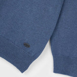 Mayoral Boys l/s Knit Polo ~ Heather Steel