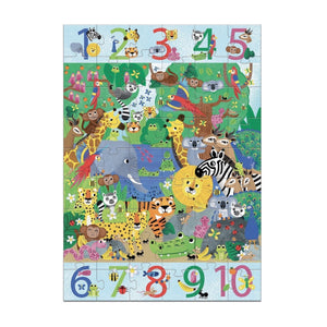 Djeco 1 to 10 Jungle Giant Floor Puzzle