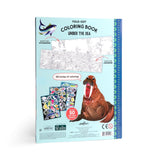 eeboo Under the Sea Fold-Out Coloring Book with Stickers