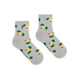 Bobo Choses Happy Dog Socks ~ Heather Grey