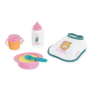 Corolle Mealtime Set ~ Pink