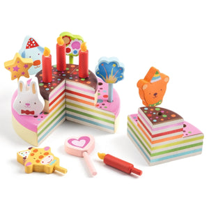 Djeco Happy Birthday Cake Play Set