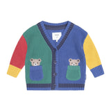 Huxbaby Colorblock Peekaboo Hux Cardi ~ Multi