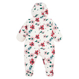Petit Bateau Baby Hooded Floral Snowsuit ~ Cream Multi