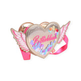 Billieblush Heart-Shaped Handbag w/ Wings ~ Gold