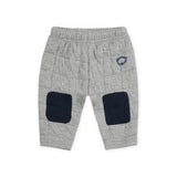 Bobo Choses Baby Choo Choo Sweatshirt & Quilted Joggers Set ~ Red/Light Heather Grey