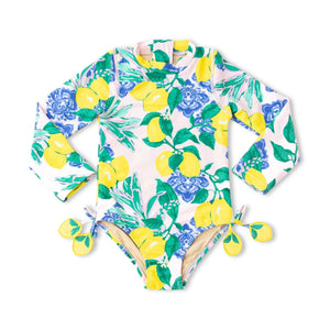 Shade Critters Baby Santorini Citrus l/s One Piece Swimsuit ~ Multi