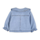 Billieblush Baby Collared Denim Jacket w/ Embroidery ~ Bleach