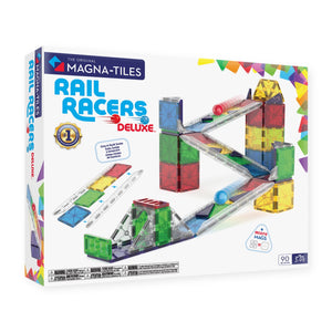 Magna-Tiles Rail Racers Deluxe 90-Piece Set