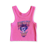 Rowdy Sprout Baby Grateful Dead Ribbed Tank ~ Electric Pink