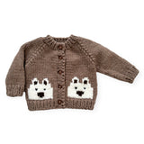 The Blueberry Hill Bear Cardigan ~ Tan