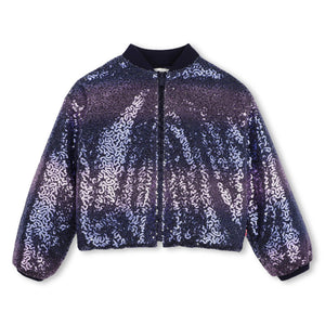 Billieblush Sequin Jacket ~ Navy/Purple