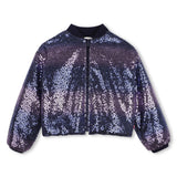 Billieblush Sequin Jacket ~ Navy/Purple