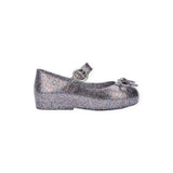 Mini Melissa Sweet Love Bow Shoes ~ Silver Glitter