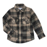 Appaman Boys Snow Fleece Shirt ~ Brown Plaid