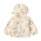 Quincy Mae Lions Raincoat ~ Ecru