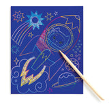 Mudpuppy Cosmic Galaxy Scratch Magic Scratch & Sparkle Art Kit