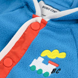 Bobo Choses Baby Choo Choo Polar Fleece Hooded Jacket ~ Blue