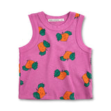 Bobo Choses Girls Tangerine Tank Top & Ruffled Shorts Set ~ Purple