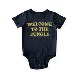 Rowdy Sprout GnR Welcome to the Jungle  s/s Onesie ~ Jet Black