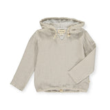 Me & Henry Baby St. Ives Gauze Hooded Top ~ Stone
