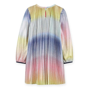 Billieblush Girls Gradient Pleated l/s Dress ~ Multi