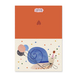 Daria Solak Illustrations Party Snail Birthday Card