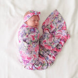 Posh Peanut Infant Swaddle & Headwrap Set ~ Ellery