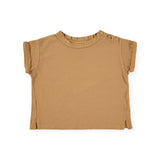Babyclic T-Shirt  & Printed Short Overalls Set ~ Mustard/Sea