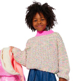 Billieblush Girls Chunky Knit Sweater ~ Multi
