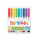 Ooly Stampables Double Ended Scented Markers- Set of 18