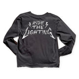 Rowdy Sprout Metallica Ride the Lightening l/s Tee ~ Washed Black