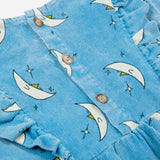 Bobo Choses Baby Beneath The Moon Corduroy Dress ~ Light Blue