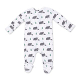 Angel Dear 2 Way Zipper Footie ~ Black Bears