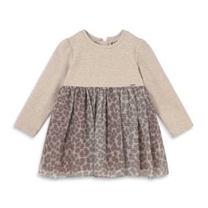 Mayoral Baby Girl Leopard Print Tulle Dress ~ Seed