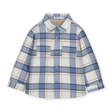 Mayoral Baby Boy Sherpa Lined Check Shirt Jacket ~ Iceberg