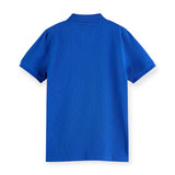 Scotch & Soda Boys Fabric-Dyed Polo ~ Harbor Blue