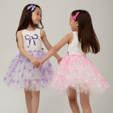 Petite Hailey Bow Tutu Dress ~ Purple