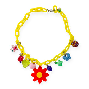 Sadie's Moon Charm-Tastic Charm Necklace ~ Flower