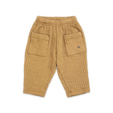 Bobo Choses Baby Plaid Woven Shirt & BC Quilted Sweatpants Set ~ Blue/Khaki