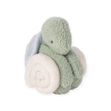 Elegant Baby Turtle Mini Huggie Blanket w/ Plush Toy