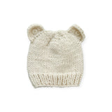 The Blueberry Hill Knit Bear Hat ~ Cream