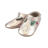 Zutano Leather Mary Jane Shoe ~ Rose Gold